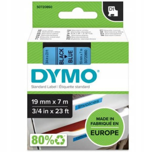 Taśma DYMO D1 45806 19mm niebieski/czarny oryginał