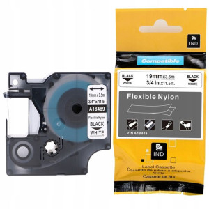 Taśma nylonowa do DYMO RHINO 19mm 3,5m biała 18489
