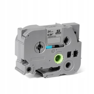 Taśma Do Brother Tz-m951 24mm 8m Srebrna Tze-m951