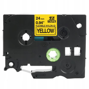 Taśma Do Brother Tze-nfx651 24mm Żółta Nylonowa