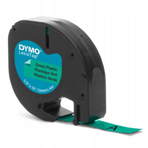 Taśma DYMO LetraTag plastik zielona S0721640