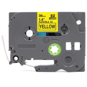 Taśma Do Brother Tze-fx661 36mm Żółty Elastyczna
