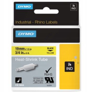 Rurka DYMO 18058 19mm ø4.6mm-8.7mm żółta Oryginał