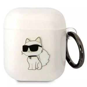 Etui ochronne na słuchawki Karl Lagerfeld do Airpods 1/2 cover transparent