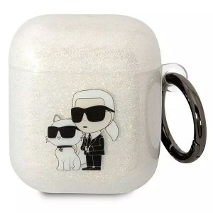 Etui ochronne na słuchawki Karl Lagerfeld do Airpods 1/2 cover Gliter