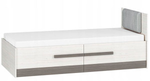 Łóżko młodzieżowe 90x200 zagłówek stelaż BLANCO 16