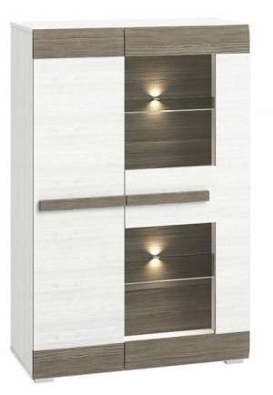 Meble do salonu witryna kredens BLANCO 05 LED