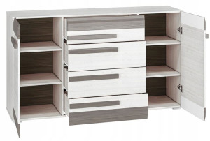 Komoda z szufladami 165 cm do salonu BLANCO 06