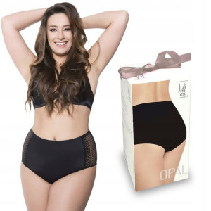 JULIMEX Figi OPAL Lekko Wyszczuplające Czarne 2XL