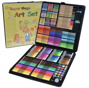 Zestaw Mega Art 288 Szt Elementów Pisaki Kredki