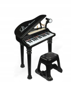 Pianino Z Mikrofonem I Krzesełkiem Dla Dzieci