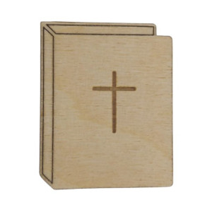 Scrapki komunijne w kształcie Pisma Św. 5cm 1szt