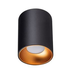 Oprawa natynkowa sufitowa tuba GU10 spot czarny złoty CEILING LAMP 03B/G