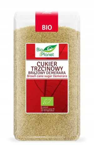 CUKIER TRZCINOWY BRĄZOWY ekologiczny BIO 500g