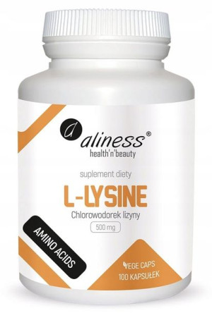 Aliness L-Lysine CHLOROWODOREK LIZYNA 500 mg 100k