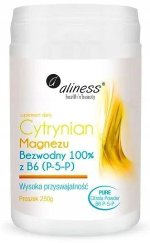 Aliness Cytrynian Magnezu Z B6 Bezwodny 250g