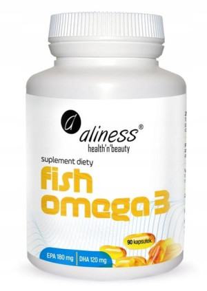 Aliness Fish Omega 3 180/120mg Serce Mózg 90 Kaps