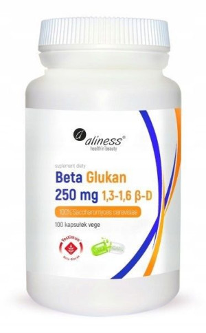 Aliness Beta Glukan 1,3-1,6 250mg 100 caps GLUKANY