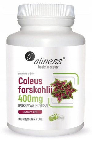 Aliness Coleus forskohlii Pokrzywa Indyjska 400mg