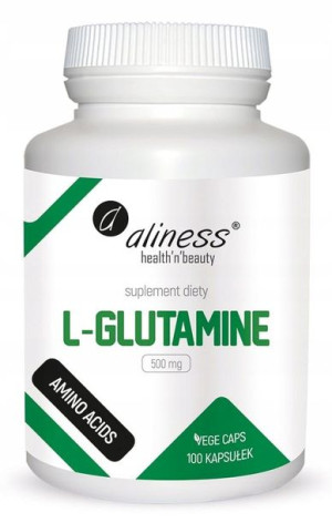 Aliness L-Glutamine 500 mg x 100 Vege caps.