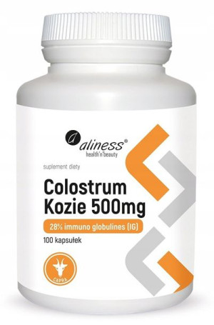 Aliness Colostrum Kozie 500mg ODPRONOŚĆ SIARA 100k