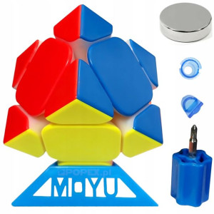 Nowa Magnetyczna Kostka Skewb + Podstawka Gratis