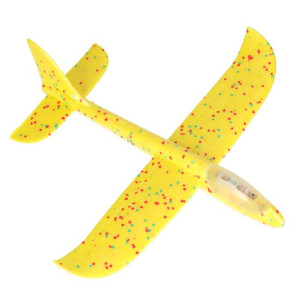 Szybowiec Samolot Styropianowy 2led 48x47cm Żółty