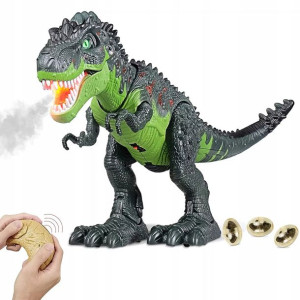 Dinozaur Sterowany T-rex Znosi Jaja Świeci Zieje