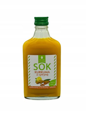 Sok Kurkuma z cytryną naturalny tłoczony 200 ml