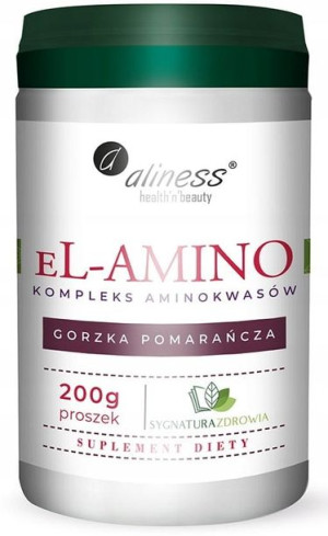 Aliness El-amino Aminokwasy Gorzka Pomarańcz 200g
