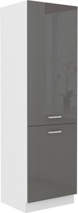 Słupek Kuchenny Sally 60 Dk-202 2f Szary Połysk