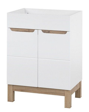 Szafka pod umywalkę 60cm z półką BALI WHITE 820