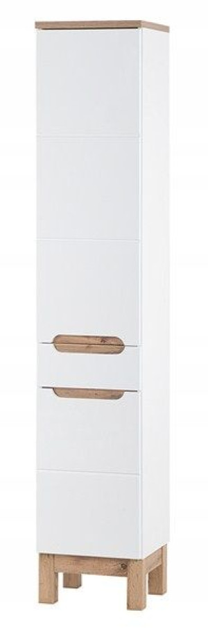 Meble do łazienki szafka słupek 35 BALI WHITE 800
