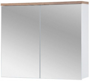 Szafka Łazienkowa Z Lustrem 80 Cm Bali White 841