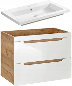 Szafka wisząca z umwyalką SPIRIT WHITE ARUBA 821