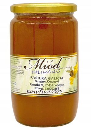 Miód malinowo - nawłociowy 1kg - Pasieka Galicja