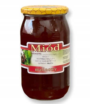 MIÓD MALINOWY 1kg - właściwości prolecznicze