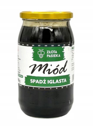 MIÓD SPADZIOWY spadź iglasta 1 kg - Złota pasieka