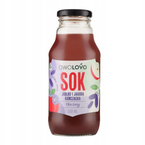 Sok jabłko jagoda kamczacka tłoczony 330ml OWOLOVO