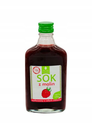 Sok z malin naturalny sok malinowy 100% - 200 ml