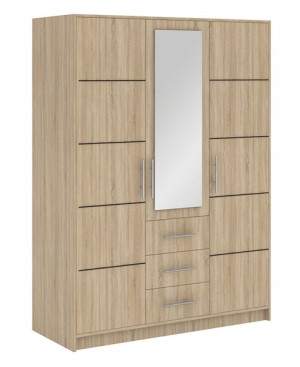 Garderoba 147 BALI D3 lustro szuflady szafa sonoma
