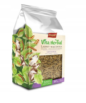 Vitapol Vita Herbal larwy mącznika dla gryzoni 80g