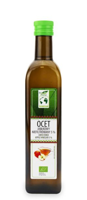 Ocet Jabłkowy 5 % Niefiltrowany Bio 500ml