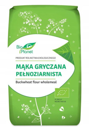 Mąka Gryczana Pełnoziarnista Bio 500 G Bio Planet