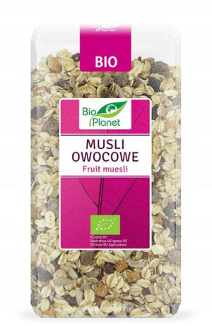 MUSLI OWOCOWE BIO mieszanka płatków i owoców 300g