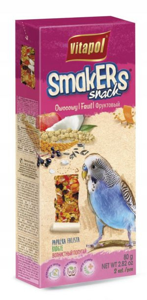Vitapol Smakers owocowy dla papugi falistej 2 szt.