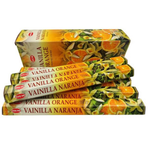 Kadzidełka HEM Vanilla Orange (Wanilia z Pomarańczą) 120 sztuk