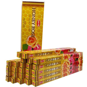 Kadzidełka HEM Honey Rose (Róża z Miodem) 200 sztuk