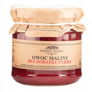 Konfitura domowa Owoc maliny bez dodatku cukru200g