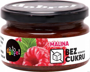 KONFITURA MALINA MALINOWA bez dodatku cukru 210g